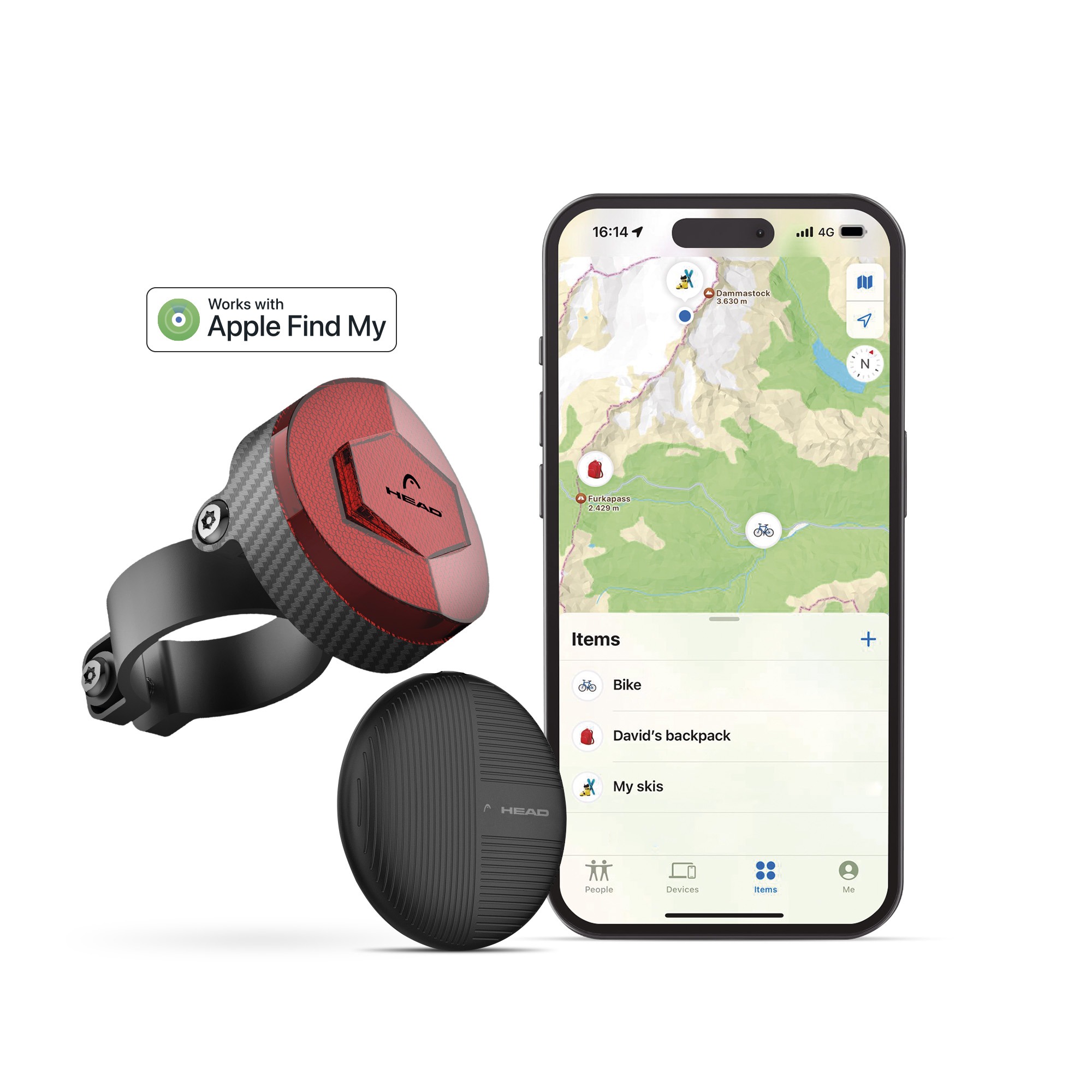 LOCALIZADOR HEAD REFLECTOR BICICLETAS COMP APPLE